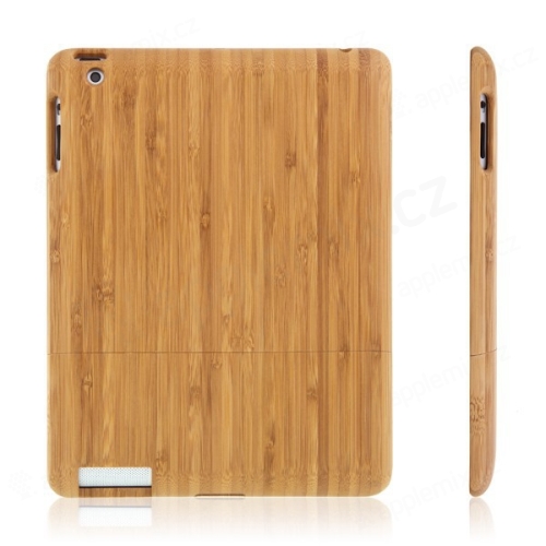 Kryt pre Apple iPad 2 / 3 / 4 - pevný - bambusové drevo - svetlohnedý