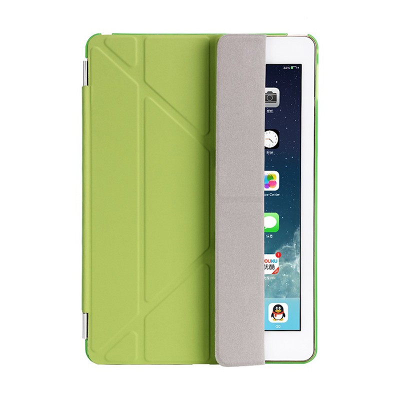 Pouzdro / kryt pro Apple iPad 9,7 (2017-2018) - odnímatelný Smart Cover - stojánek - plastové - zelené