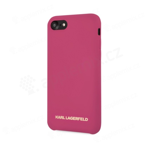Kryt KARL LAGERFELD pro Apple iPhone 7 / 8 - silikonový - růžový