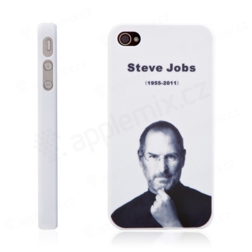 Vzpomínkový ochranný kryt pro Apple iPhone 4 s motivem Steva Jobse