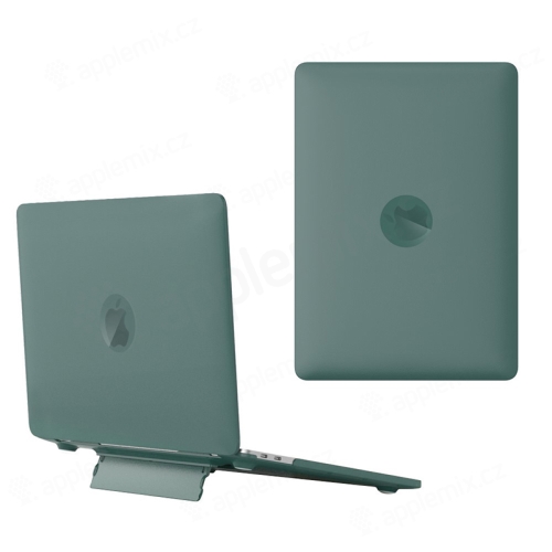Kryt pre Apple MacBook Air 13,6" M2 (A2681) - stojan - plast - tmavozelený