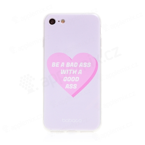 Kryt BABACO pro Apple iPhone 7 / 8 / SE (2020) / SE (2022) - gumový - srdce " zlobivá holka"