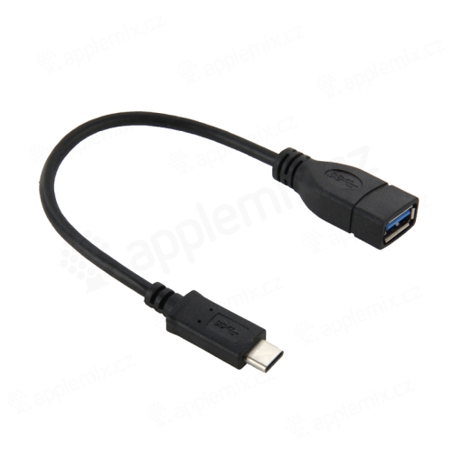 Adaptér/reduktor USB-C samec na USB-A 3.0 samica - 25 cm - čierny