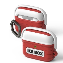 Pouzdro RINGKE Ice Box pro Apple AirPods 3 - ve tvaru chladicího boxu - silikonové - červené