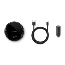 Držák do auta / bezdrátová nabíječka Qi EPICO - elektronické uchycení + 18W nabíječka - černý