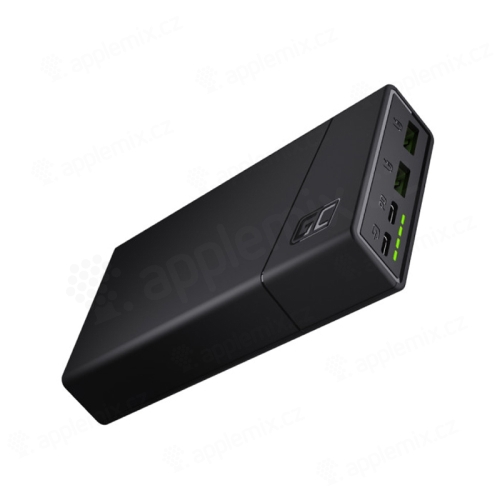 Externá batéria / powerbanka GREENCELL PowerPlay20 - 20000 mAh - 2x USB + USB-C - čierna