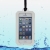 Voděodolné plasto-silikonové pouzdro iPega pro Apple iPhone 5 / 5S / SE - bílo-průhledné