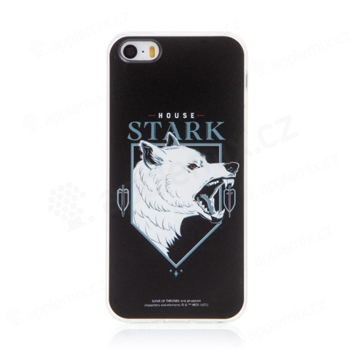 Kryt Game of Thrones pre Apple iPhone 5 / 5S / SE - Stark Crest - Evil - gumový