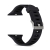 Remienok pre Apple Watch 41 mm / 40 mm / 38 mm - silikónový - čierny / tmavé otvory - (S/M)