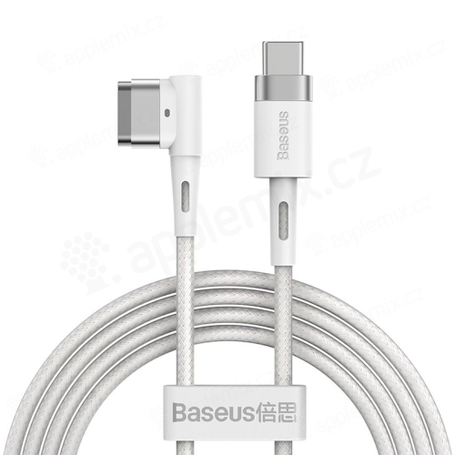 Nabíjecí kabel BASEUS pro Apple MacBook - USB-C na MagSafe 1 - tkanička - 2m - bílý