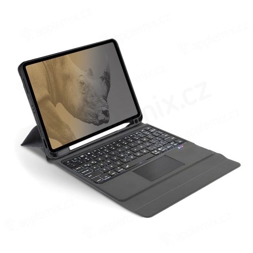 Klávesnice + kryt RHINOTECH pro Apple iPad 10,2" (2019-21) - CZ provedení - trackpad + držák Pencil - černá