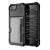 Kryt pro Apple iPhone 6 / 6S / 7 / 8 / SE (2020) / SE (2022) - umělá kůže / gumový - pouzdro na kartu - černý