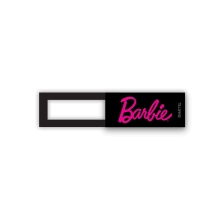 Krytka kamery BARBIE pro Apple iPhone / MacBook - plastová - černá