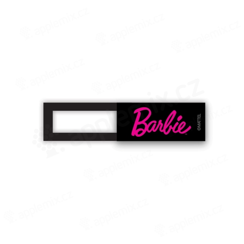 Krytka kamery BARBIE pro Apple iPhone / MacBook - plastová - černá