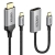 Přepojka / redukce CHOETECH pro Apple iPad / MacBook - USB-C na HDMI + kabel USB-C - HDMI - 4K - 1,8m