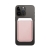 Pouzdro na platební karty s MagSafe uchycením pro Apple iPhone - umělá kůže - pískově růžové