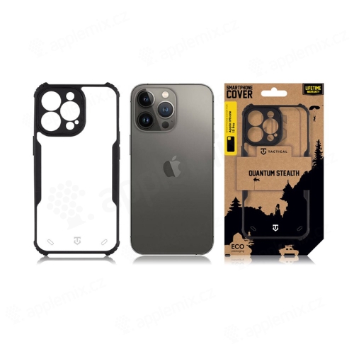 TACTICAL Quantum Stealth Cover pre Apple iPhone 13 Pro - Odolný - Plast / guma - Transparentný / čierny