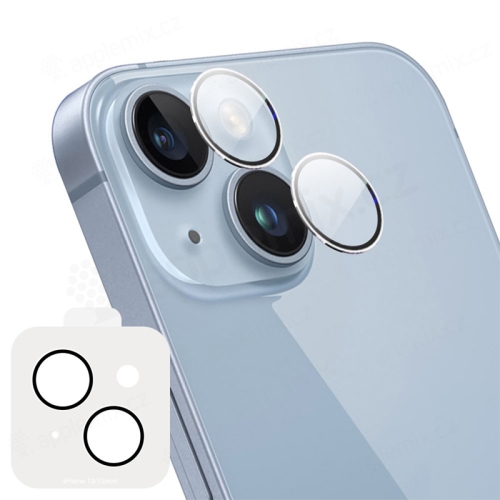 Tvrzené sklo pro Apple iPhone 13 / 13 mini - na čočku zadní kamery - 2,5D - průhledné