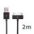Synchronizační a nabíjecí USB kabel pro Apple iPhone / iPad / iPod – 2m černý