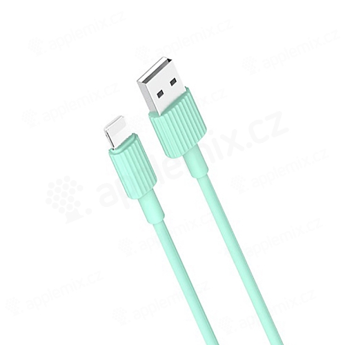 Synchronizační a nabíjecí kabel XO Lightning pro Apple iPhone / iPad - 1m - zelený