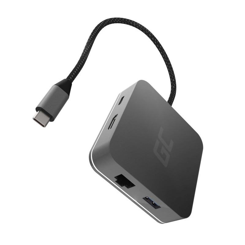 Dokovací stanice / port replikátor 6v1 - USB-C na USB-C + HDMI + 3x USB 3.0 + gigabit ethernet
