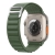 Remienok pre Apple Watch Ultra 49 mm / 45 mm / 44 mm / 42 mm - nylon / kovová spona - tmavozelený