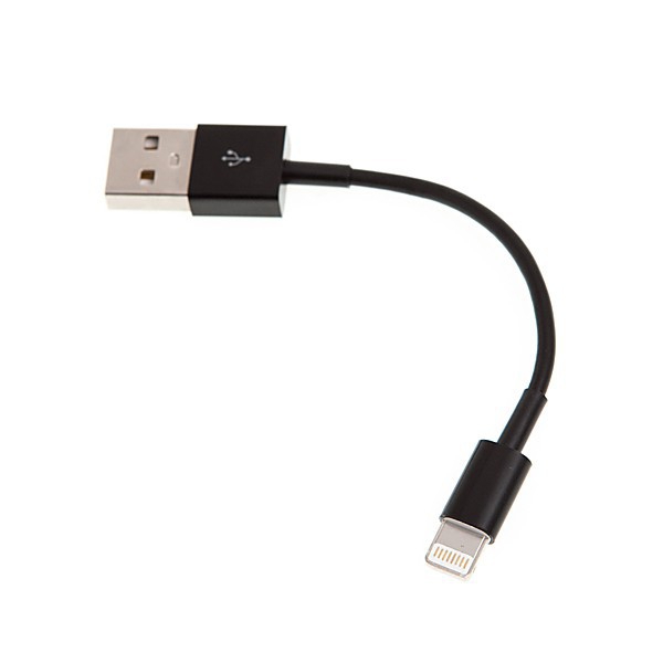 Mini synchronizační a nabíjecí kabel Lightning pro Apple iPhone / iPad / iPod - černý