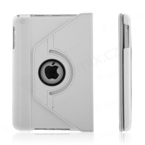 Pouzdro / kryt pro Apple iPad mini / mini 2 / mini 3 - 360° otočný držák - bílý