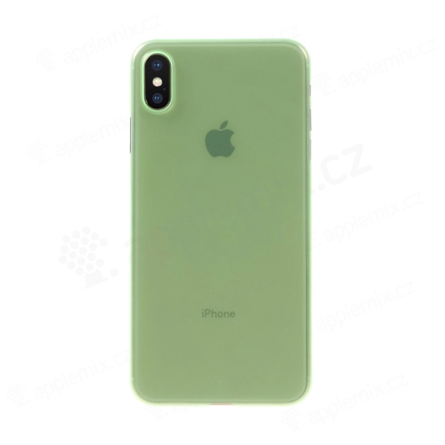 Kryt / obal pro Apple iPhone Xs Max - ochrana čočky - ultratenký - plastový - matný - zelený