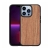 Kryt pre Apple iPhone 13 Pro Max - gumový / drevený - palisander