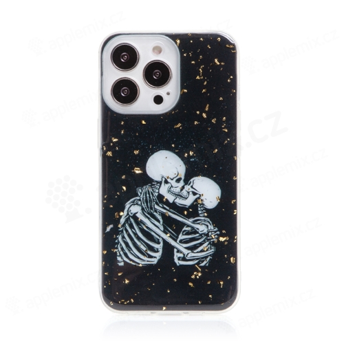 Kryt pre Apple iPhone 13 Pro - gumový - skeletons in love