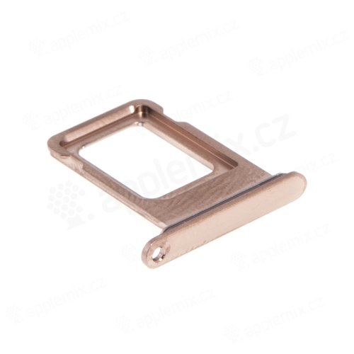 Rámeček / šuplík na Nano SIM pro Apple iPhone Xs Max - zlatý (Gold) - kvalita A+