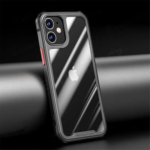 Kryt pre Apple iPhone 11 - plast/guma - presné výrezy na fotoaparát - čierny