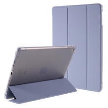 Pouzdro pro Apple iPad Air 1 / Air 2 / 9,7&quot; (2017 - 2018) - stojánek - umělá kůže / gumové - levandulově šedé