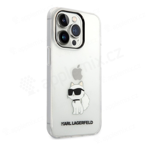 Kryt KARL LAGERFELD Choupette NFT pro Apple iPhone 14 Pro Max - plastový / gumový - průhledný
