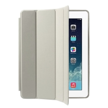 Pouzdro / kryt pro Apple iPad 2 / 3 / 4 - funkce chytrého uspání + stojánek - béžové