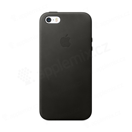Originální kryt pro Apple iPhone 5 / 5S / SE - kožený - černý