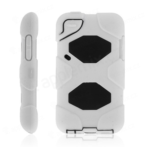 Ochranné plastové a silikónové puzdro pre Apple iPod touch 4.gen. - biele a čierne