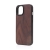 Kryt pre Apple iPhone 14 - gumový / drevený - hnedý - orech