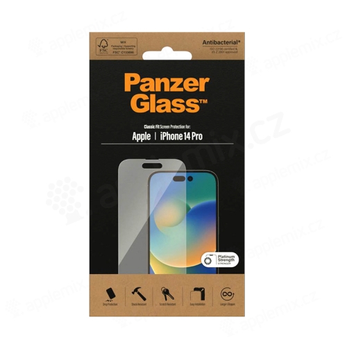 Tvrdené sklo PANZERGLASS pre Apple iPhone 14 Pro - 2,5D - predné - číre
