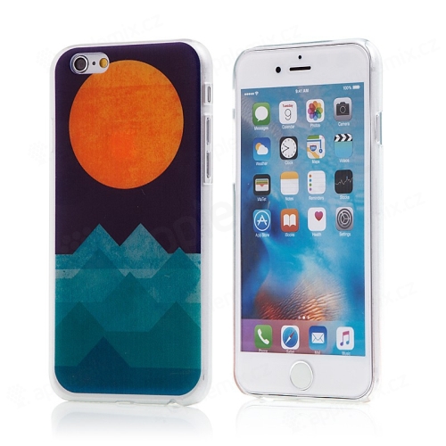 Kryt pre Apple iPhone 6 / 6S - plastový - hory a slnko