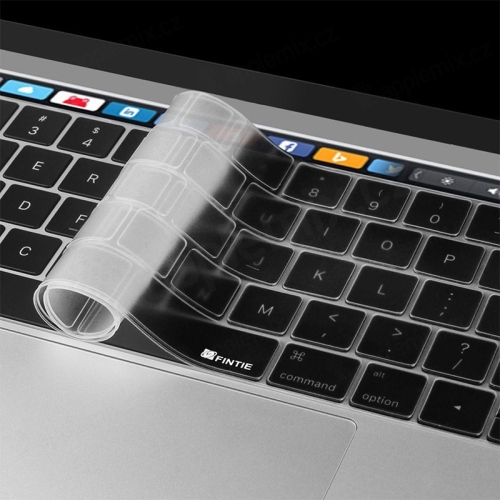 Kryt klávesnice ENKAY pro Apple MacBook Pro Retina 15,4 / 13,3 (rok 2016) s Touchbarem - EU verze - silikonový - průhledný