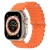 Řemínek pro Apple Watch Ultra 49mm / 46mm / 45mm / 44mm / 42mm - oceánský - silikonový - oranžový