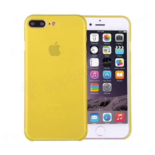 Kryt / obal pro Apple iPhone 7 Plus / 8 Plus ochrana čočky - plastový / tenký - žlutý