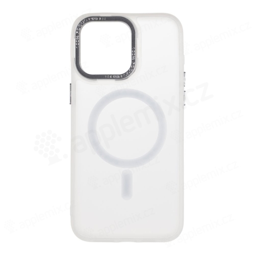 Kryt OBAL:ME Misty Keeper pre Apple iPhone 15 Pro Max - MagSafe - biely