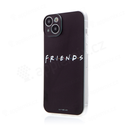 Kryt FRIENDS (Přátelé) pro Apple iPhone 15 Plus - gumový - černý