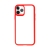 Kryt USAMS Janz pre Apple iPhone 11 Pro - plast / guma - priehľadný / červený