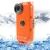 Vodotěsné pouzdro s odolností do 40m hloubky (IPX8) a kompasem pro Apple iPhone 5 / 5S / SE - oranžové