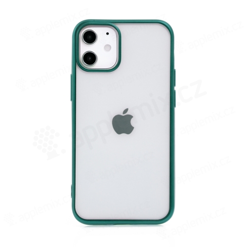 Kryt FORCELL Electro Matt pro Apple iPhone 12 mini - gumový - průhledný / zelený