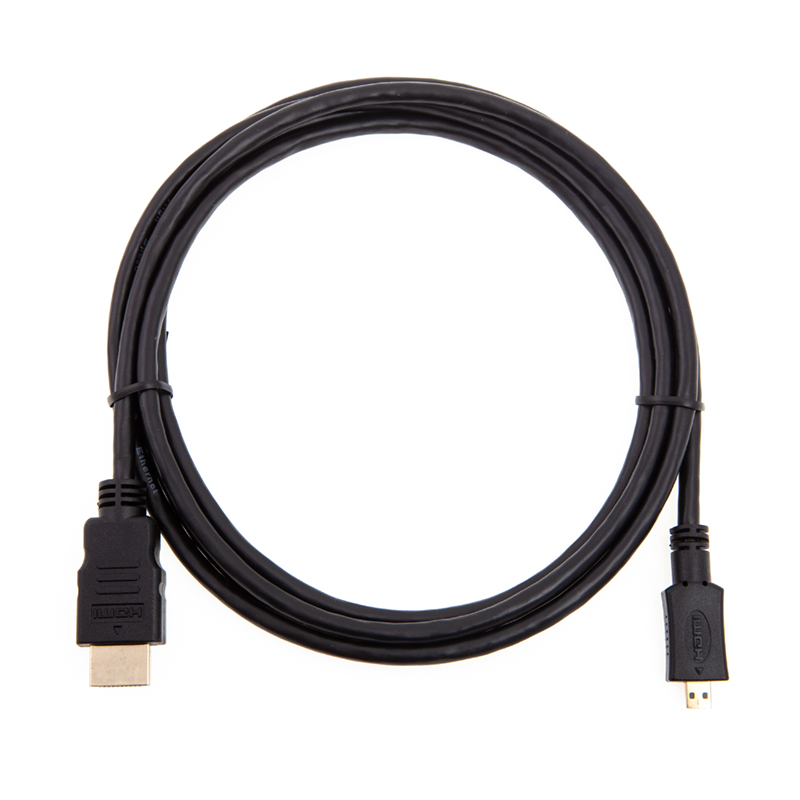 Kabel PREMIUM CORD - HDMI-A na micro HDMI-D - černý - 2m